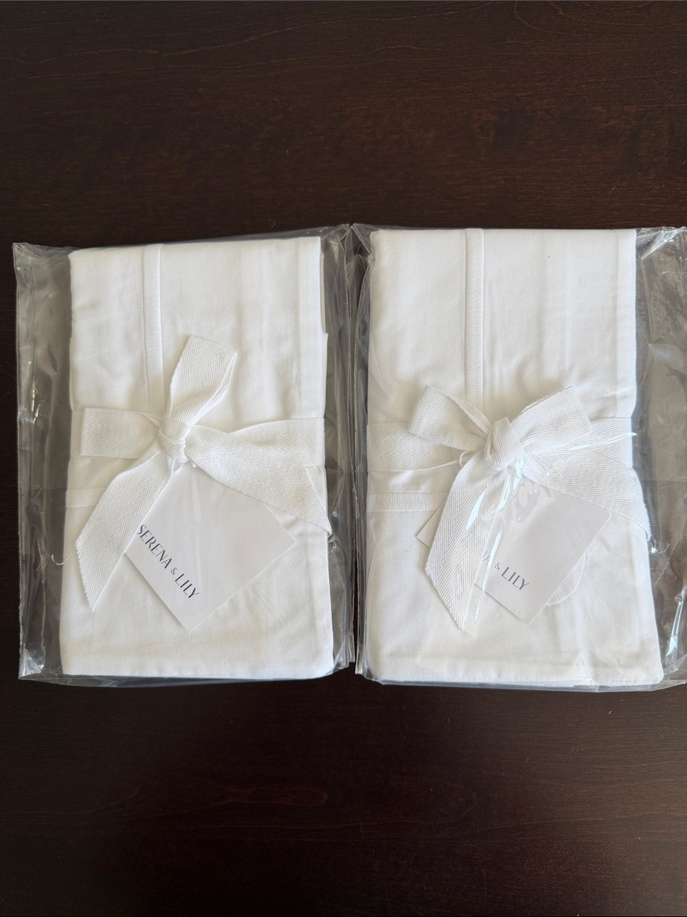 NEW Serena & Lily Set of 2 Southport Sateen Standard Shams in White